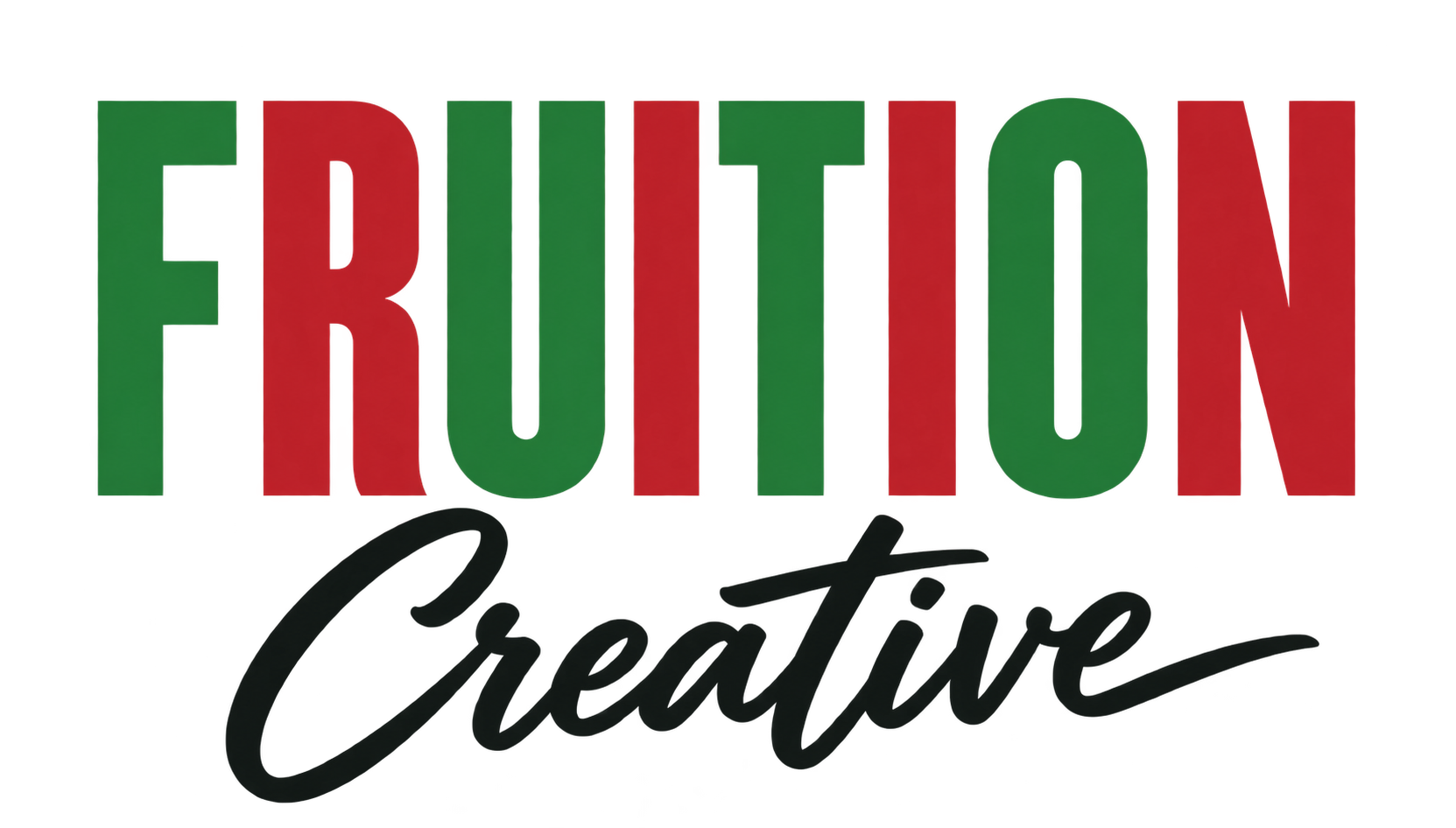 The Fruition Creative wordmark developed from Bobby's original sign